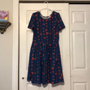 Lularoe Amelia watermelon dress